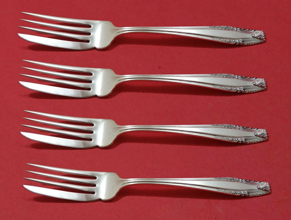 Stradivari by Wallace Sterling Silver Fish Fork Set 4pc AS Custom 7 1/8"