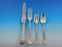 Baltimore Rose by Schofield Repousse Sterling Silver Flatware Set 144 pc Dinner