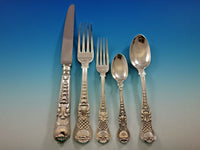 Coburg by Various English Sterling Silver Flatware Set Service 33 pieces Dinner