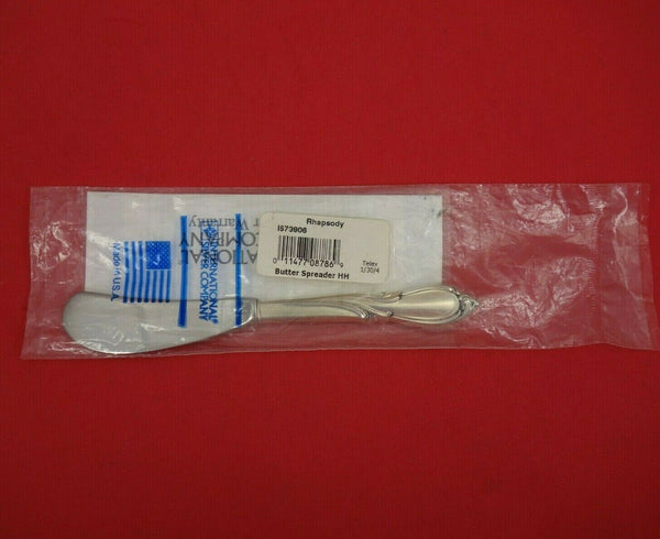 Rhapsody New by International Sterling Silver Butter Spreader HH Wide 6 3/8" New