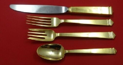 Hampton Vermeil By Tiffany Sterling Silver Regular Size Place Setting(s) 4pc