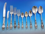 Douvaine by Unger Sterling Silver Flatware Set Service 144 Pieces Dinner Rare