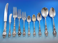 Douvaine by Unger Sterling Silver Flatware Set Service 144 Pieces Dinner Rare