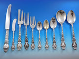 Douvaine by Unger Sterling Silver Flatware Set Service 144 Pieces Dinner Rare