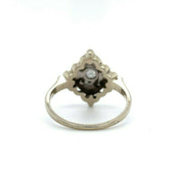 14k White Gold Vintage Genuine Natural Diamond Ring (#J5443)