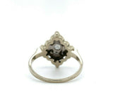 14k White Gold Vintage Genuine Natural Diamond Ring (#J5443)