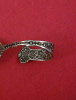 Dresden by Whiting Sterling Silver Baby Spoon with Bent Handle Original 3 1/2"