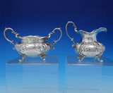 James C. Grogan Sterling Silver Sugar and Creamer Set 2pc Footed #3057 (#3718)