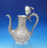 Repousse by Kirk Sterling Silver Tea Set 5pc #103 Hand Decorated (#4944)