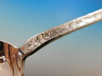 Lap Over Edge Acid Etched by Tiffany Sterling Silver Fish Serving Set Skate Fish