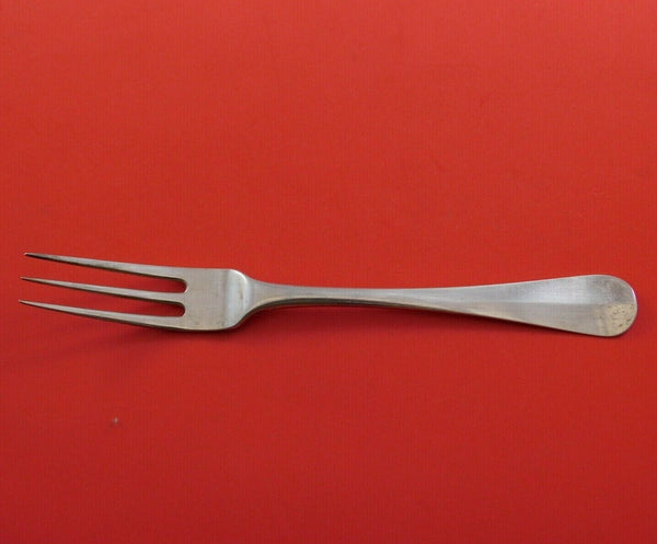 Danish .833 Silver Dessert Fork 3-Tine Rattail Circa 1844 7"