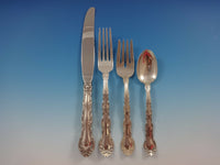 French Scroll by Alvin Sterling Silver Flatware Set For 8 Service 33 Pieces
