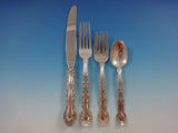 French Scroll by Alvin Sterling Silver Flatware Set For 8 Service 33 Pieces