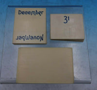 Shiebler Sterling Silver Calendar with Month and Day Cards Cast #3612 (#6745)