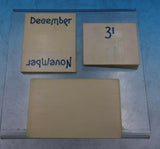Shiebler Sterling Silver Calendar with Month and Day Cards Cast #3612 (#6745)