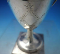 JA English Sterling Silver Cream Pitcher Bright-Cut with Wreath (#5451)