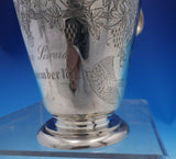 S. Smith and Sons English Sterling Silver Child's Mug Cup w/ Grapes Bird (#3918)