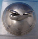 Peapod by Carl Poul Petersen Sterling Silver Butter Dish Round Glass Liner #7299