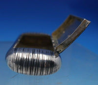 JR John Reily English Sterling Silver Box Hinged Lid GW Parallel Lines (#6608)