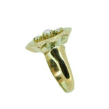 14k Yellow Gold Victorian Cultured Pearl Ring (#J4696)