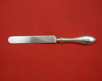 Antique Hammered by Shreve Sterling Silver Dinner Knife Blunt Engraved Mono 10"