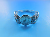 Cupid Sunbeams by Unger Sterling Silver Napkin Ring Original 1 7/8" x 1 7/8"