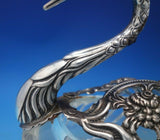 FB German Sterling Silver Crystal Sugar Basket Swan Form w/Movable Wings (#6473)