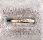 14k Yellow and White Gold Wedding Band Jewelry Size 7.5 (#J5867)