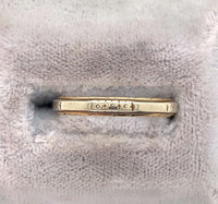 14k Yellow and White Gold Wedding Band Jewelry Size 7.5 (#J5867)