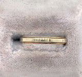 14k Yellow and White Gold Wedding Band Jewelry Size 7.5 (#J5867)