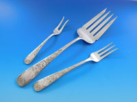 Old Maryland Engraved by Kirk Sterling Silver Flatware Set Service 50 pcs Dinner