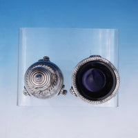 Gadroon by Fisher Sterling Silver Salt Dip and Pepper Shaker Set (#3112)