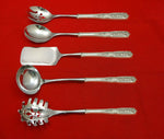 Milburn Rose by Westmorland Sterling Silver Hostess Set 5pc HHWS  Custom Made