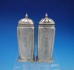 Rhythm by Wallace Sterling Silver Salt and Pepper Shaker Set 2pc #3902 (#4556)