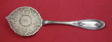 Olive by Farrington & Hunnewell Coin Silver Buckwheat Server w/ flowers  8 1/4"