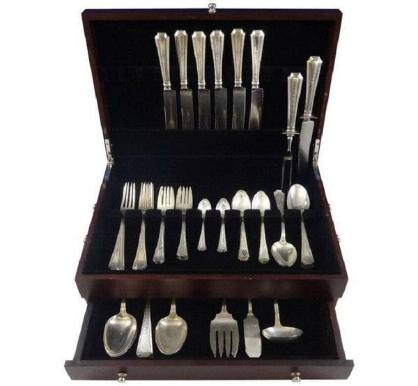 Colfax by Durgin Sterling Silver Flatware Set for 6 Service 47 Pieces