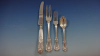 Kings Austrian & English Sterling Silver Flatware Set for 12 Service 155 Pieces