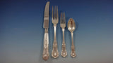 Kings Austrian & English Sterling Silver Flatware Set for 12 Service 155 Pieces