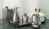 Michael Aram Butterfly Ginkgo Hand Textured Stainless Steel Toothbrush Holder