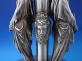 Bust by Gorham Sterling Silver Centerpiece 3-D Maidens Four Busts c.1865 (#7205)