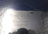 Baltimore Rose by Schofield Repousse Sterling Silver Beverage Tray 14" (#6126)