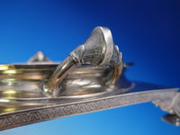 Whiting Sterling Silver Butter Dome Egyptian Revival Lotus 18 ozt #368 (#3612)