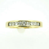 14k Yellow Gold 1/2ct Princess Cut Genuine Natural Diamond Band (#J859)