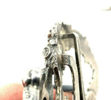 Kerr Sterling Buckle Set 2pc Wreath and Ribbon #365 (#J5480)