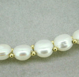 Freshwater Pearl Necklace with 14k Beads (#J2141)