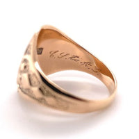 10k Yellow Gold Antique Signet Ring Jewelry (#J5688)