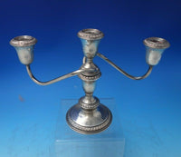Gadroon by Schweitzer Silver Co Sterling Silver Candelabra Pair c.1940 (#5842)