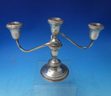 Gadroon by Schweitzer Silver Co Sterling Silver Candelabra Pair c.1940 (#5842)
