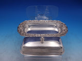 Repousse by Kirk Sterling Silver Covered Butter Dish w/ glass liner (#7316)