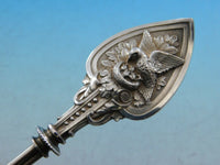 Bird on Nest by Whiting Sterling Silver Berry Spoon Gold Washed Fluted 10 1/4"